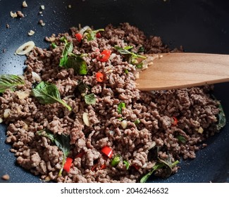 Stir Fried Beef with thai sweet basil, lovely food
