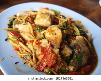 Stir Fried Spicy Cat Fish ,Thai Food