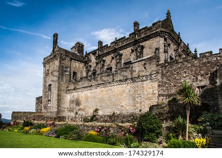 Stirling Castle in Stirling, Scotland. 