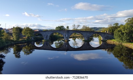 Stirling, Scotland - September 9, 2017 - Battle Of Stirling Bridge Over The River Forth Near Stirling Castle 