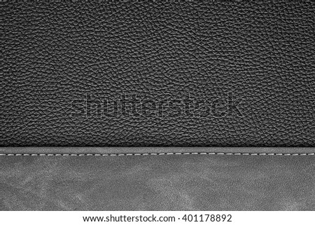 stitched leather background gray and black colors