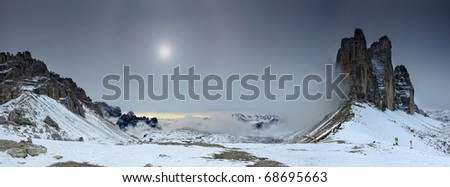 Similar – Image, Stock Photo View from Vareid beach over Vareidsundet-Lofoten-Norway-0433