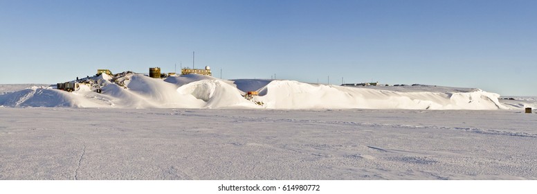 Stitched Panorama Russian Antarctic Station Mirny