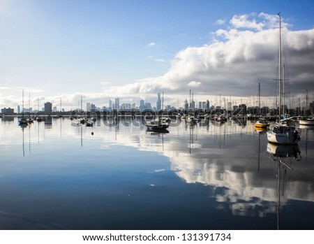 St.Kilda pier reflection