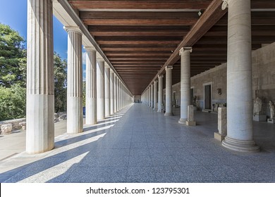 Stoa Of Attalos In Athens, Greece