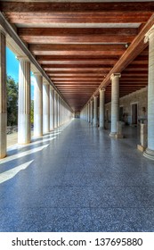 Stoa Of Attalos In Athens, Greece