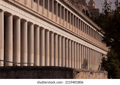 Stoa Of Attalos In Athens, Greece