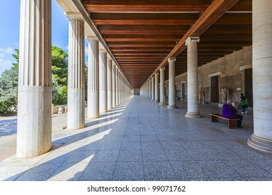 Stoa Of Attalos In Athens, Greece