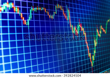Stock Analyzing Online Forex Data Candle Stock Photo Edit Now - 