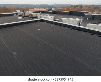 Stock Commercial Roof Photos - Drone