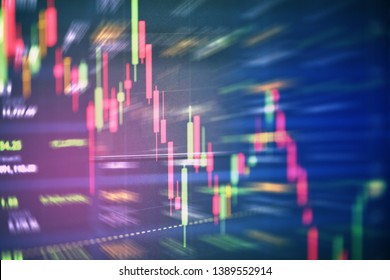 Stock Crisis Red Price Drop Down Chart Fall / Stock Market Exchange Analysis Or Forex Graph Business And Finance Crash Money Losing Moving Economic Investment Loss 