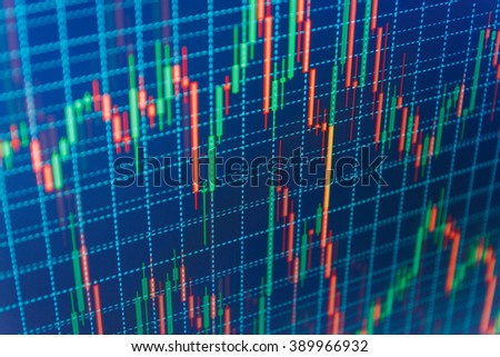 Stock Diagram On Screen Stock Exchange Stock Photo Edit Now - 