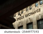 Stock Exchange building in Manhattan