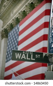 Stock Exchange In New YOrk, Wallstreet, USA