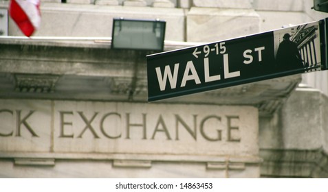 Stock Exchange In New YOrk, Wallstreet, USA