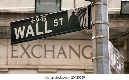 Stock Exchange In New YOrk, Wallstreet, USA