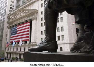 Stock Exchange In New YOrk, Wallstreet, USA