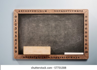 stock image of the black board