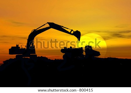 Similar – Dredging at dawn