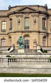 Stock Image Of Elms Mansion In Newport, Rhode Island 