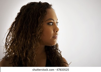 Stock image. Portrait of a young woman.