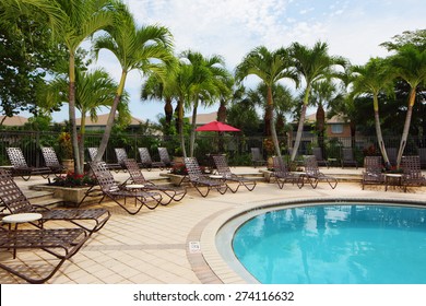 Stock Image Of A Residential Community Swimming Pool