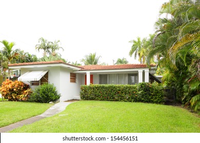 Stock Image Of A South Florida Single Family House