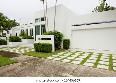 Stock Image Of A South Florida Single Family House