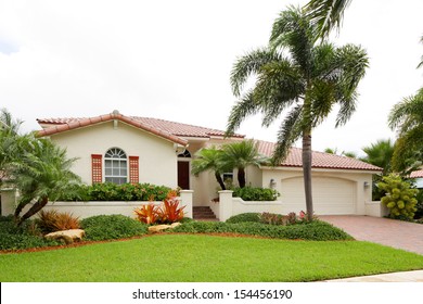 Stock Image Of A South Florida Single Family House