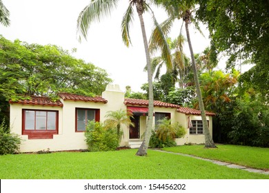 Stock Image Of A South Florida Single Family House