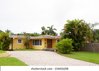 Stock Image Of A South Florida Single Family House