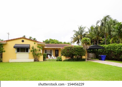 Stock Image Of A South Florida Single Family House