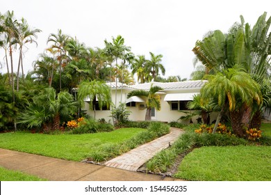 Stock Image Of A South Florida Single Family House