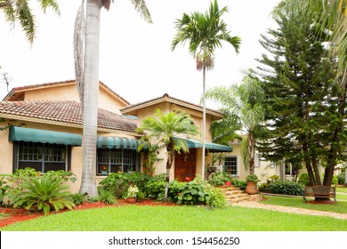 Stock Image Of A South Florida Single Family House