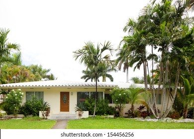 Stock Image Of A South Florida Single Family House