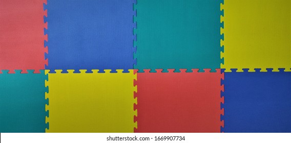 Stock Image Of Square Interlocking Floor Foam Play Mat For Gym, Dance, Yoga, Kids For Floor