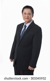 Stock image of standing business man