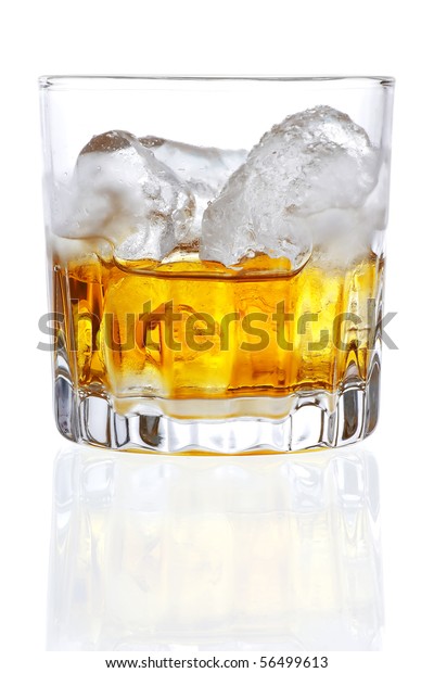 Stock Image Whiskey On Rocks Over Stock Photo (Edit Now) 56499613