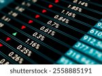 Stock market analysis, business, finance and investment. Finance analyst analyzing stock market trading graph, economic growth chart, planning and strategy, business investment with financial report.