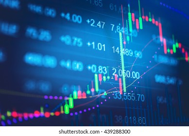 Stock Market Chart Business Graph Background Stock Photo 439288300 ...