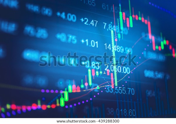 Stock Market Chart Business Graph Background Stock Photo 439288300 ...