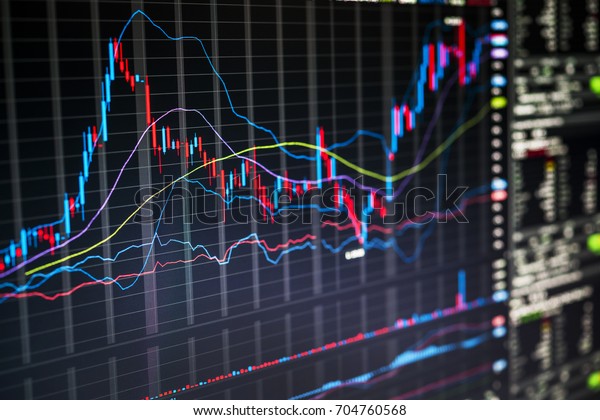 Stock Market Charts Numbers Displayed On Stock Photo (Edit ...