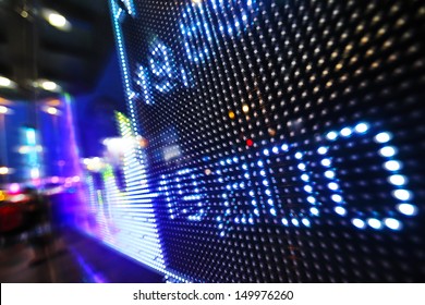 Stock Market Data On LED Display