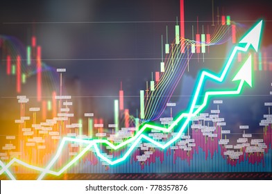 3d Illustration Graph Render Graph Stock Illustration 1177470652