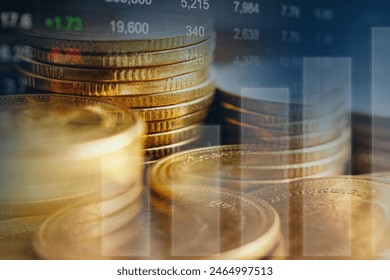 Stock market finance business, economy trend graph digital technology. - Powered by Shutterstock