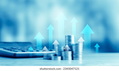 Stock market or forex trading graph and candlestick chart suitable for financial investment concept. Economy trends background for business idea and all art work design