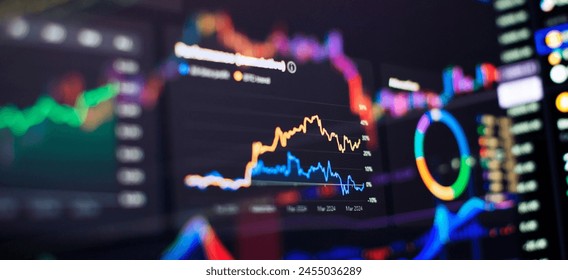 Stock market or forex trading graph and candlestick chart suitable for financial investment concept. Economy trends background for - Powered by Shutterstock