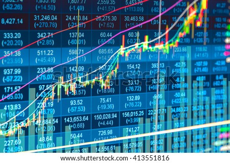 Stock Market Forex Trading Graph Candlestick Stock Photo (Edit Now ...