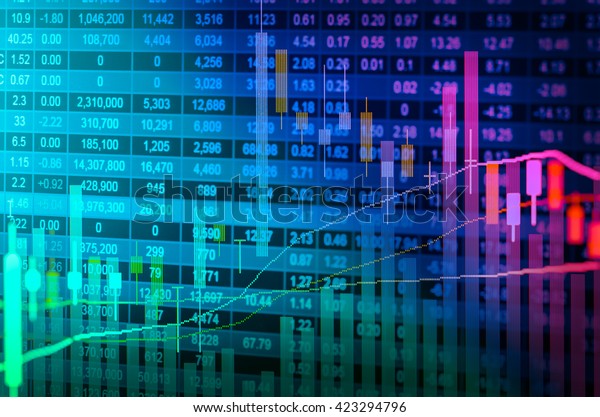 Stock Market Forex Trading Graph Candlestick Stock Photo (Edit Now ...