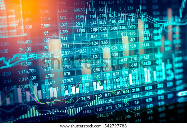 Stock market or forex trading graph and
candlestick chart suitable for financial investment concept.
Economy trends background for business idea and all art work
design. Abstract finance
background.